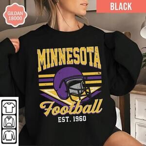 Minnesota 1960 Style, Vikes, Retro Minnesota Sweatshirt